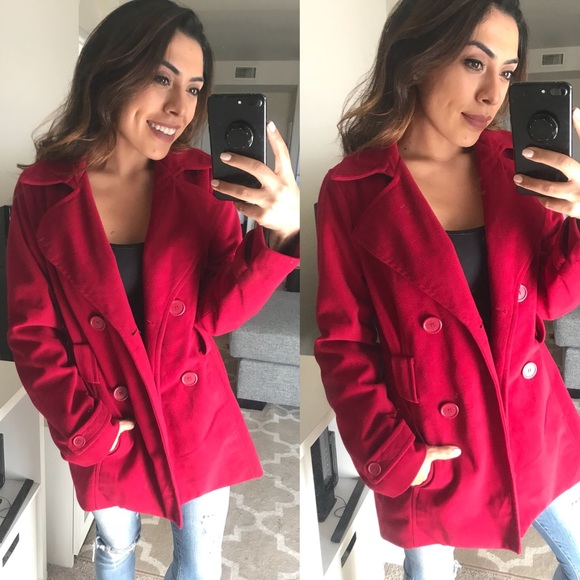 Jackets & Blazers - Pink Peacoat Jackets & Blazers - Pink Peacoat
